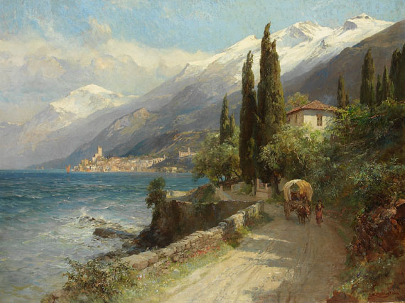 File:Compton, 1913, Malcesine am Gardasee mit Monte Baldo.jpg
