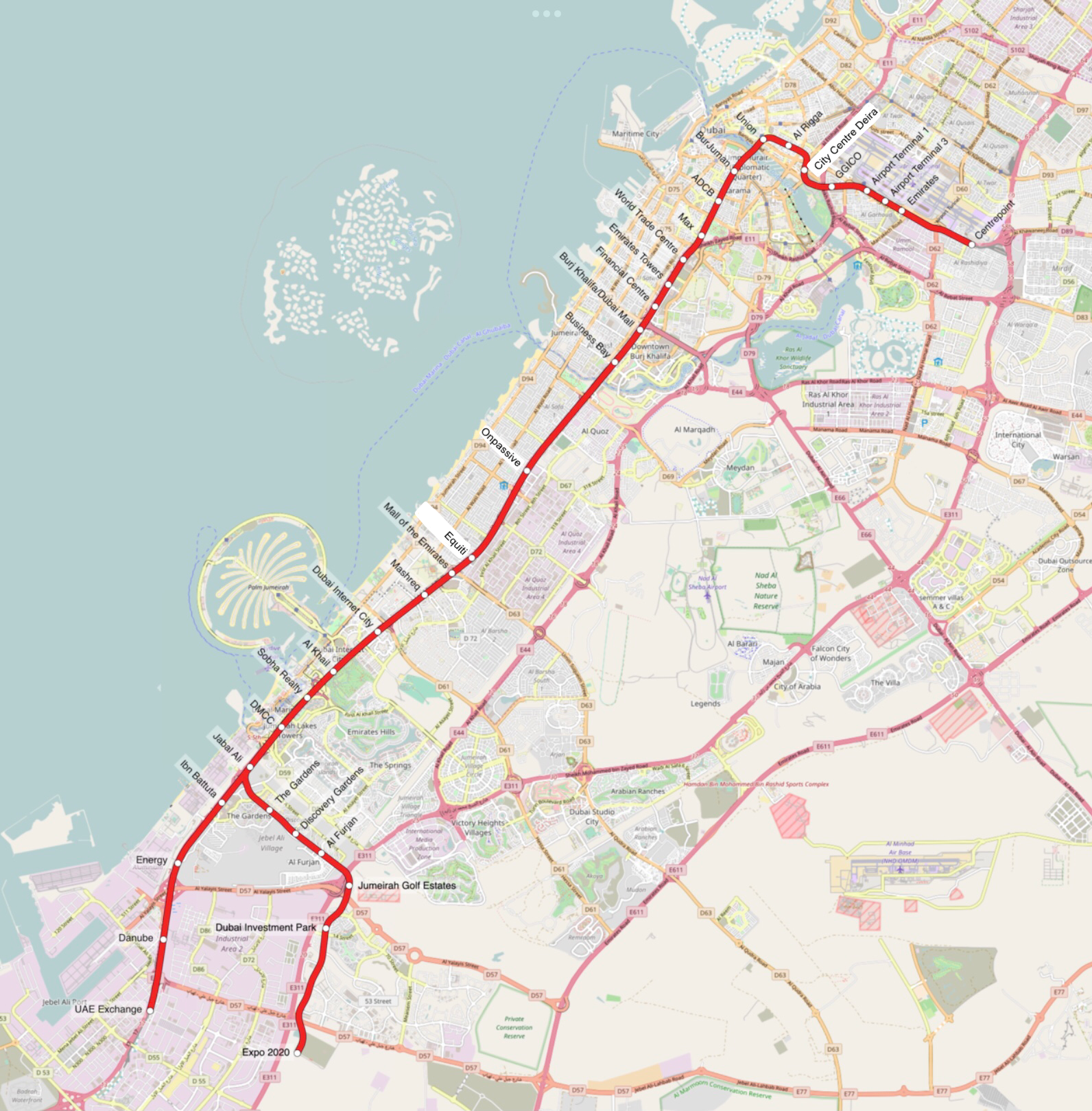 Red Line (Dubai Metro) - Wikipedia