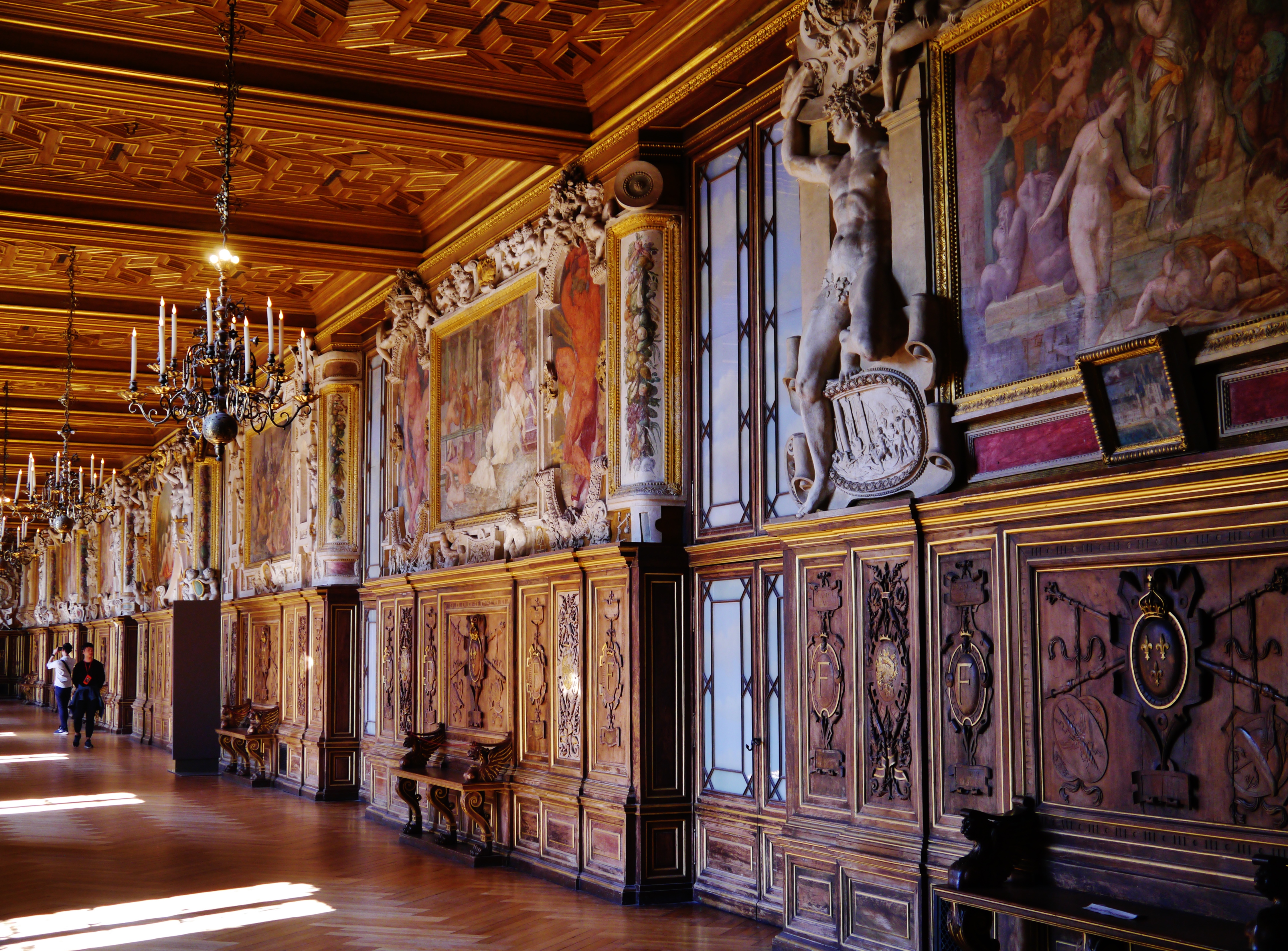 Interiors of the Château de Fontainebleau., One of the apar…