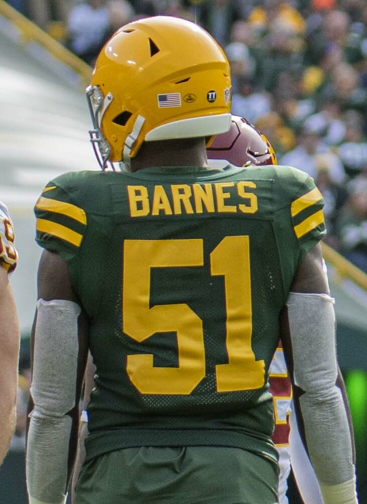 LB Krys Barnes out for Green Bay