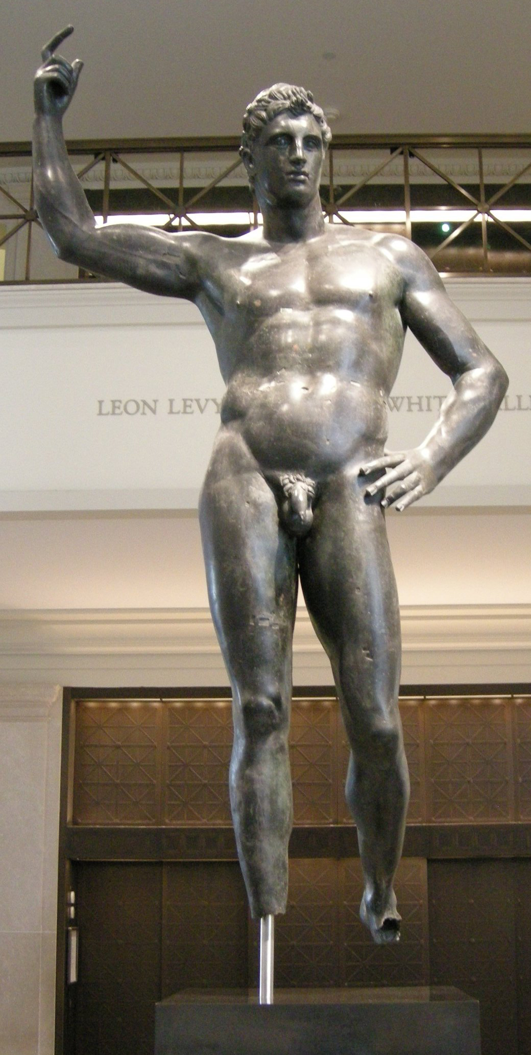 ancient greek man statue