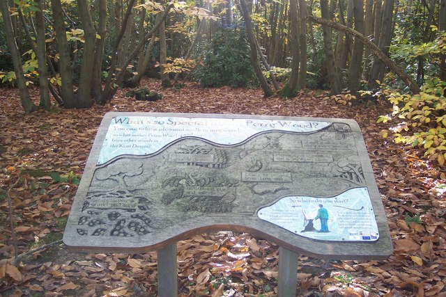 Perry Wood Information Board - geograph.org.uk - 1558353