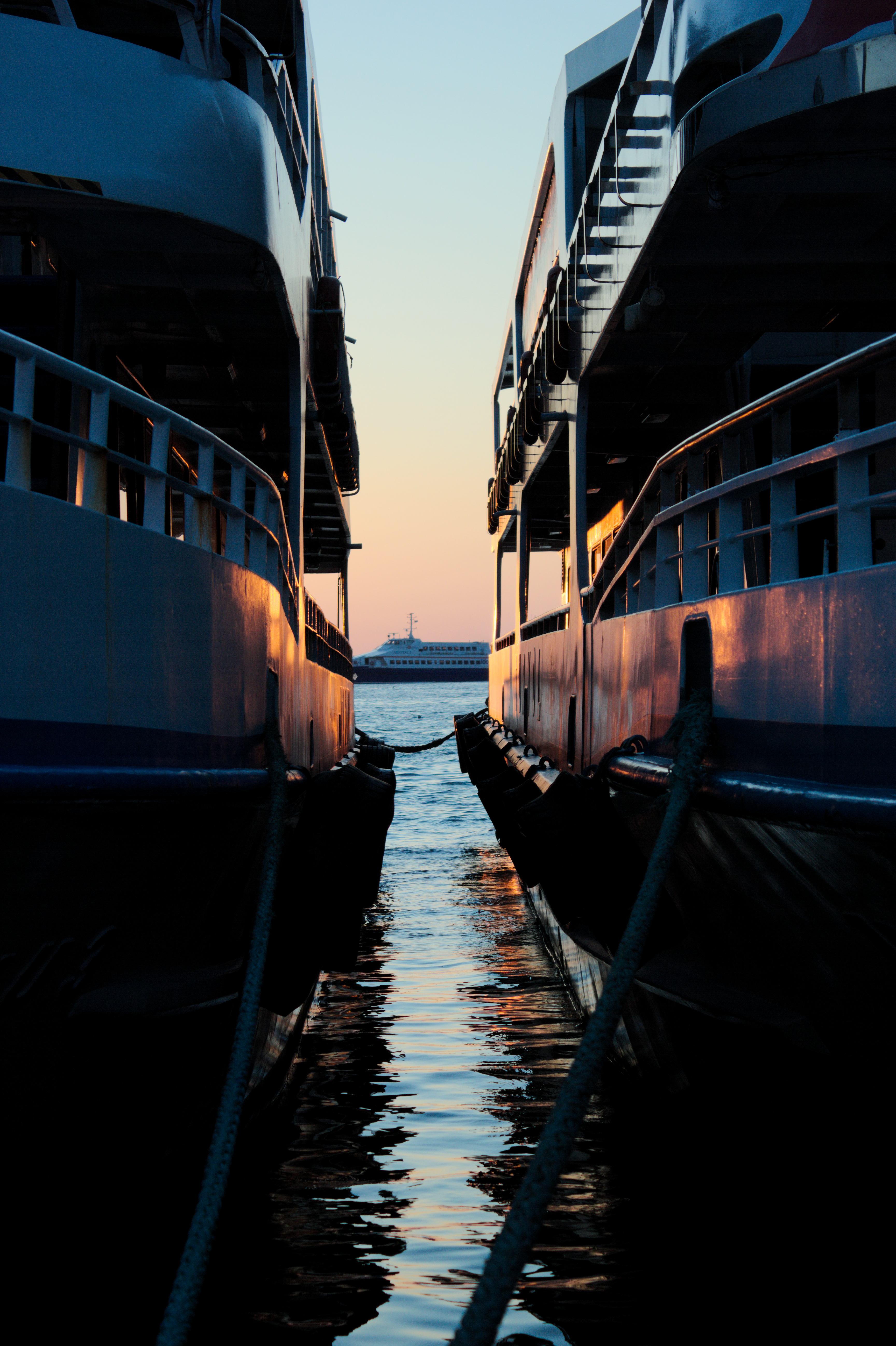 Ship side. Passenger ship. Side of the ship.