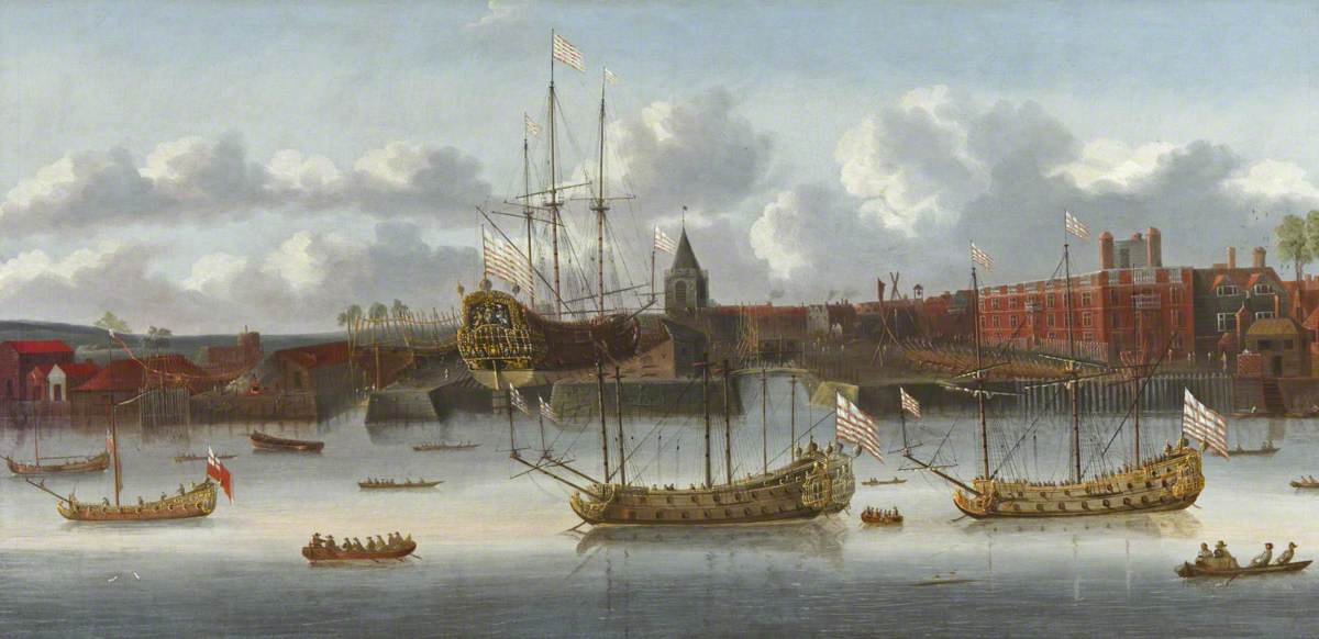 East India Company Ships at [[Deptford