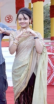 Devoleena in 2015 Devoleena Bhattacharjee during the promotion event of Dilwale (cropped).jpg