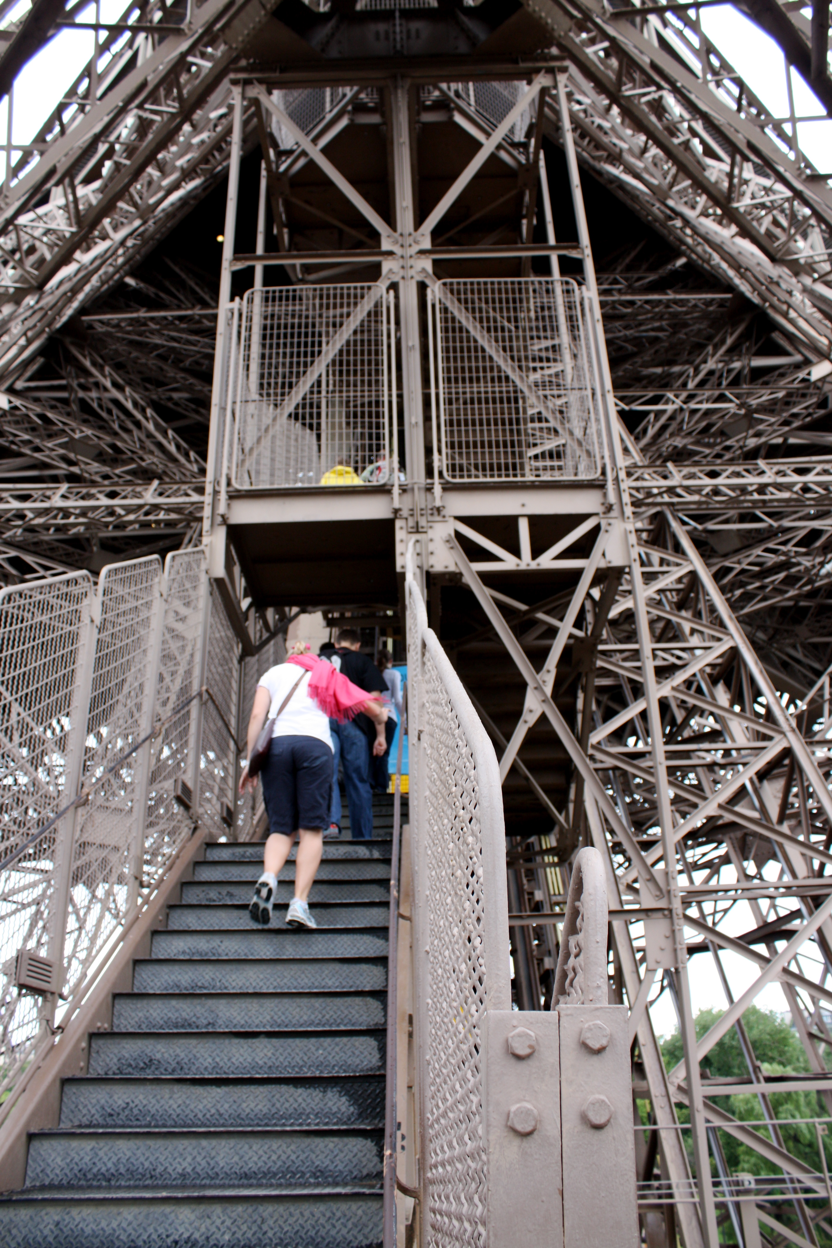 Taking the Eiffel Tower Stairs