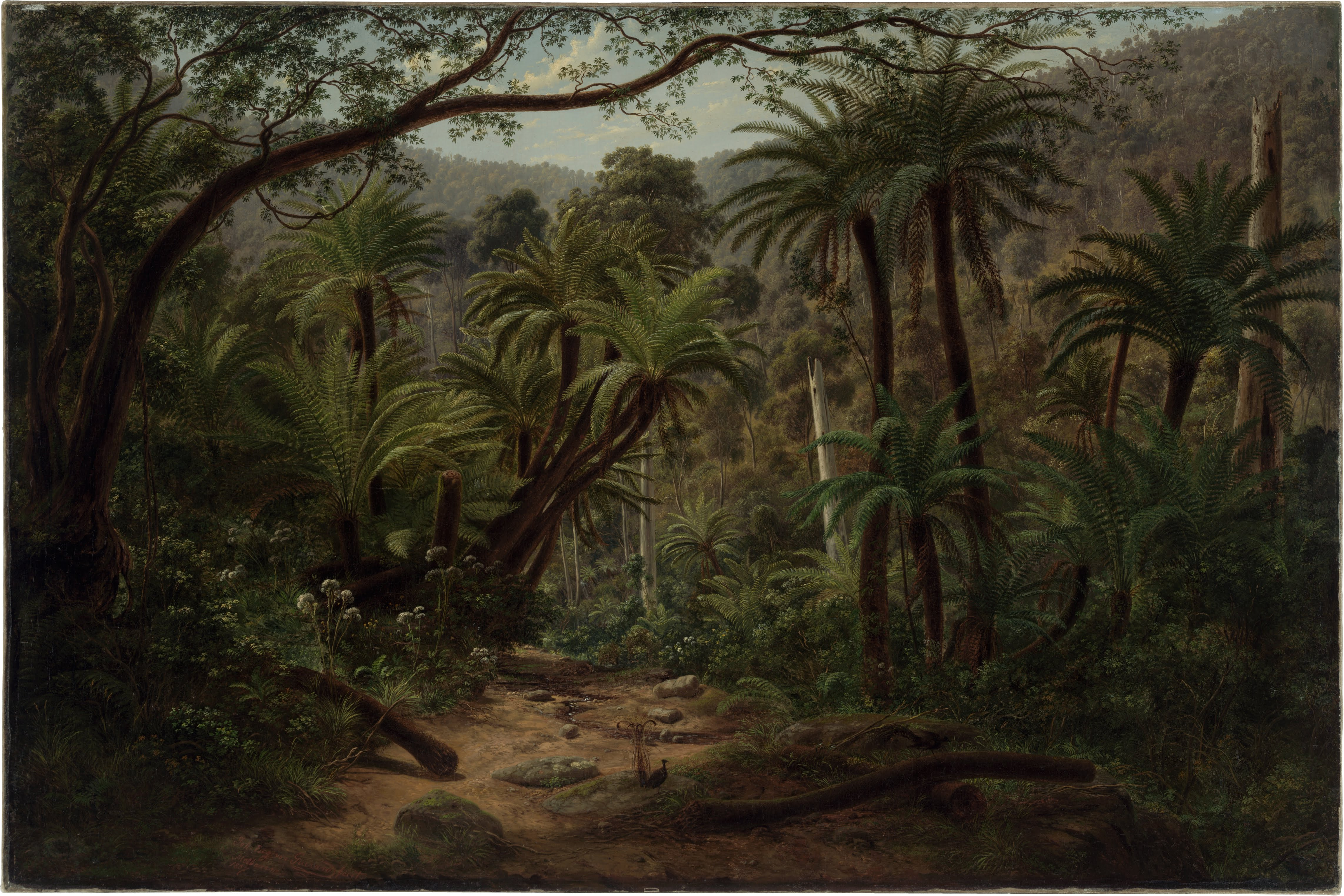 Kunstdruck Eugene von Guérard Ferntree Gully in the Dandenong Ranges