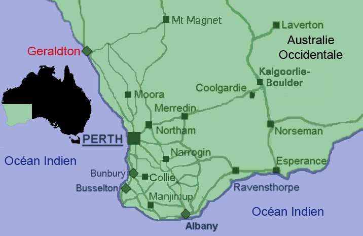 australie occidentale carte Fichier:Geraldton, Australie Occidentale.png — Wikipédia