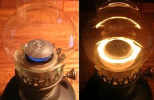 round wick kerosene lamps