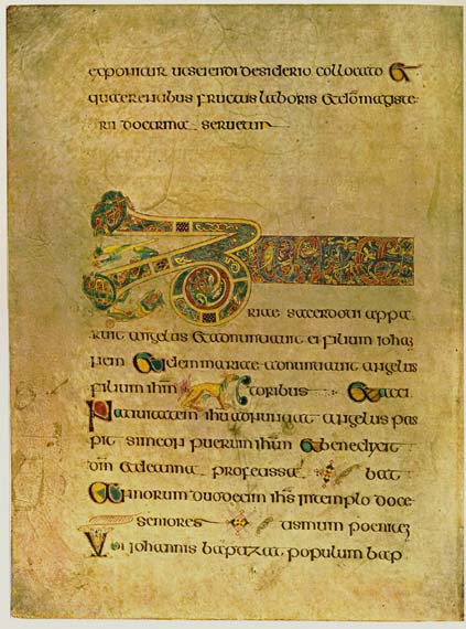 Folio 19v contains the beginning of the Breves causae of Luke.