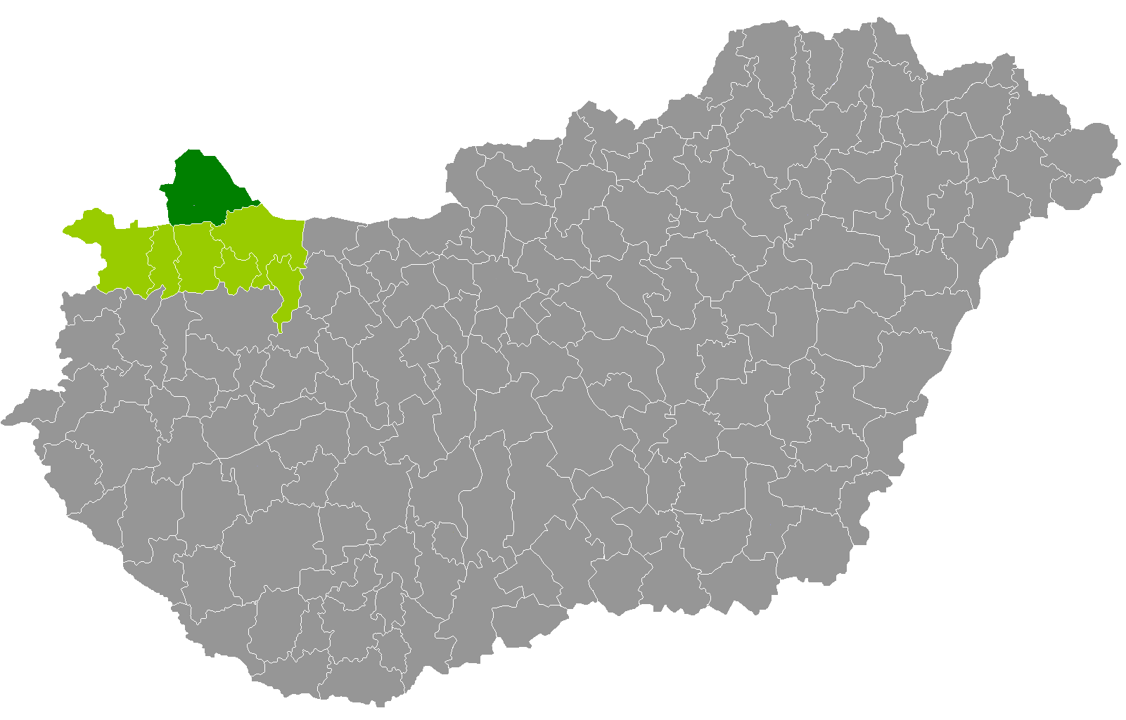 mosónmagyaróvár térkép Mosonmagyaróvár District   Wikipedia