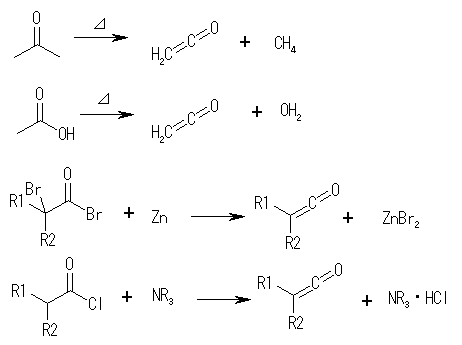 File 反応式 ケテン生成反応 Png Wikimedia Commons