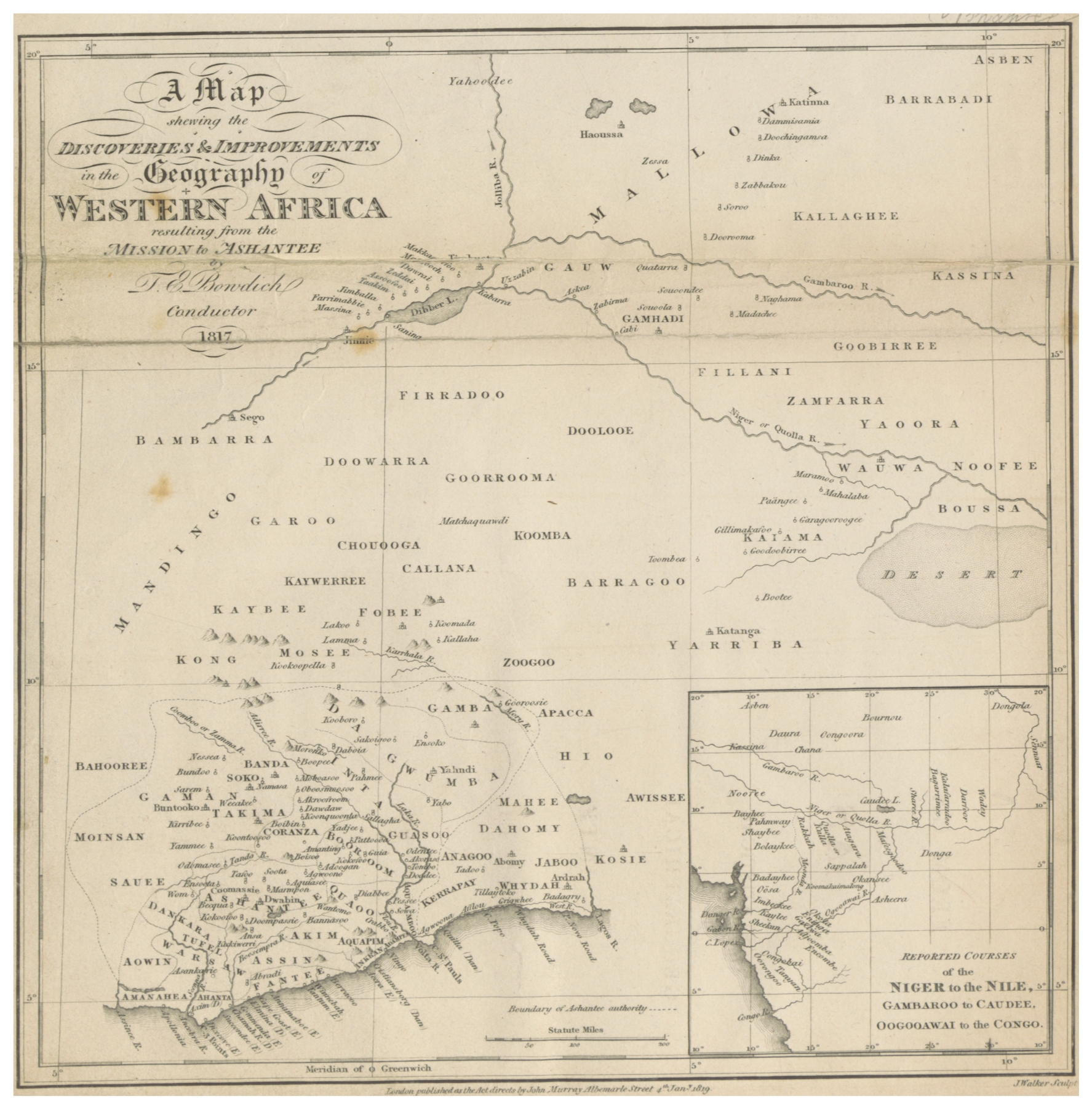 File Bowdich 1819 P012 Map Geography Of Western Africa Jpg