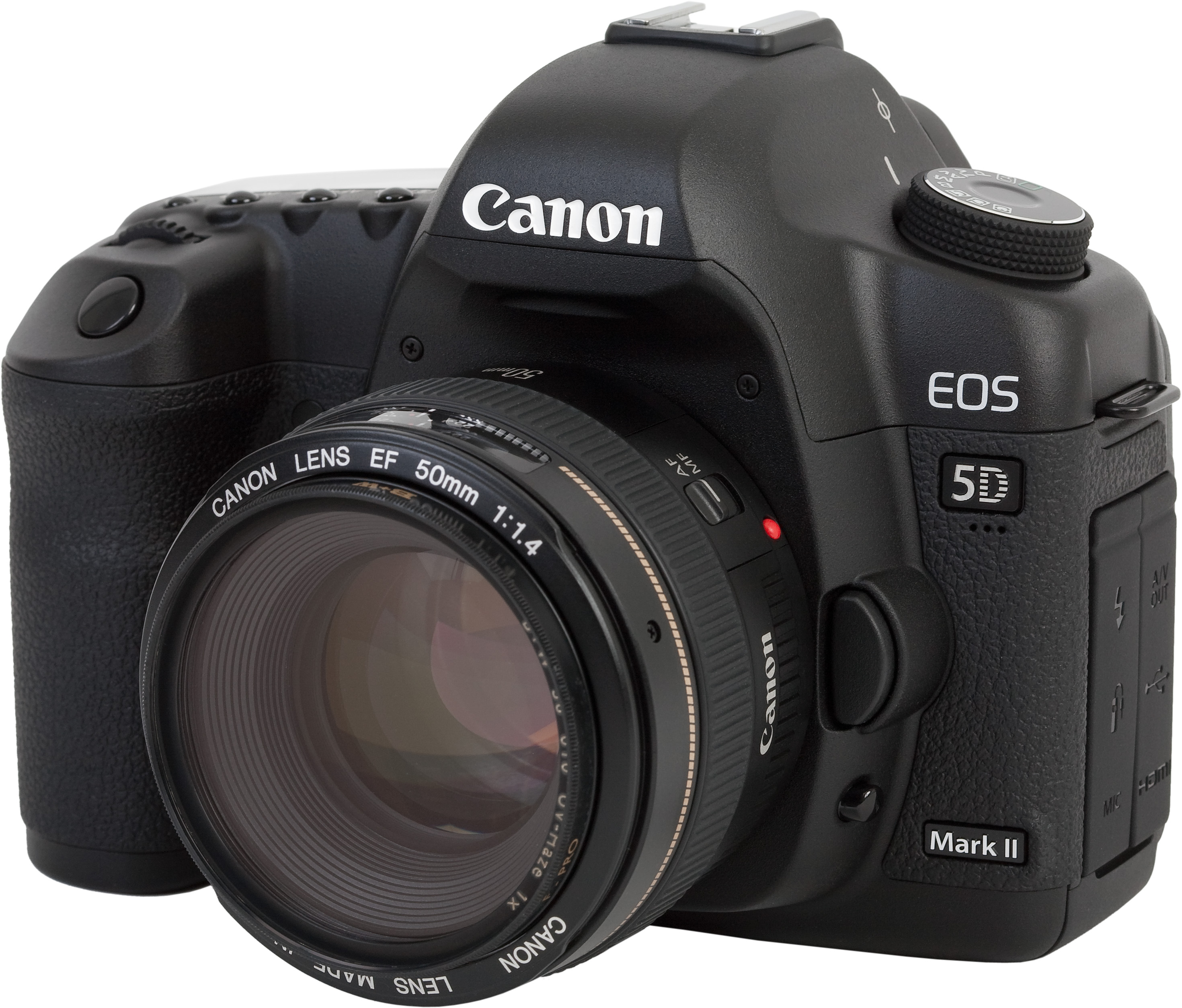 File:Canon EOS 5D Mark II with 50mm 1.4.jpg - Wikipedia