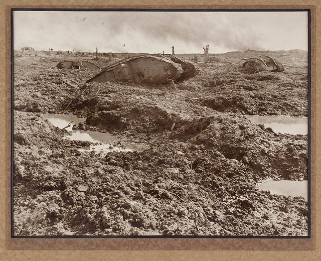 File:Derelict tanks knocked out of action by an enemy tank strafing gun (2867559724).jpg