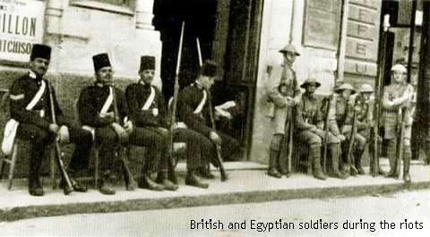 File:Egyptian and British soldiers during the 1919 riots.jpg