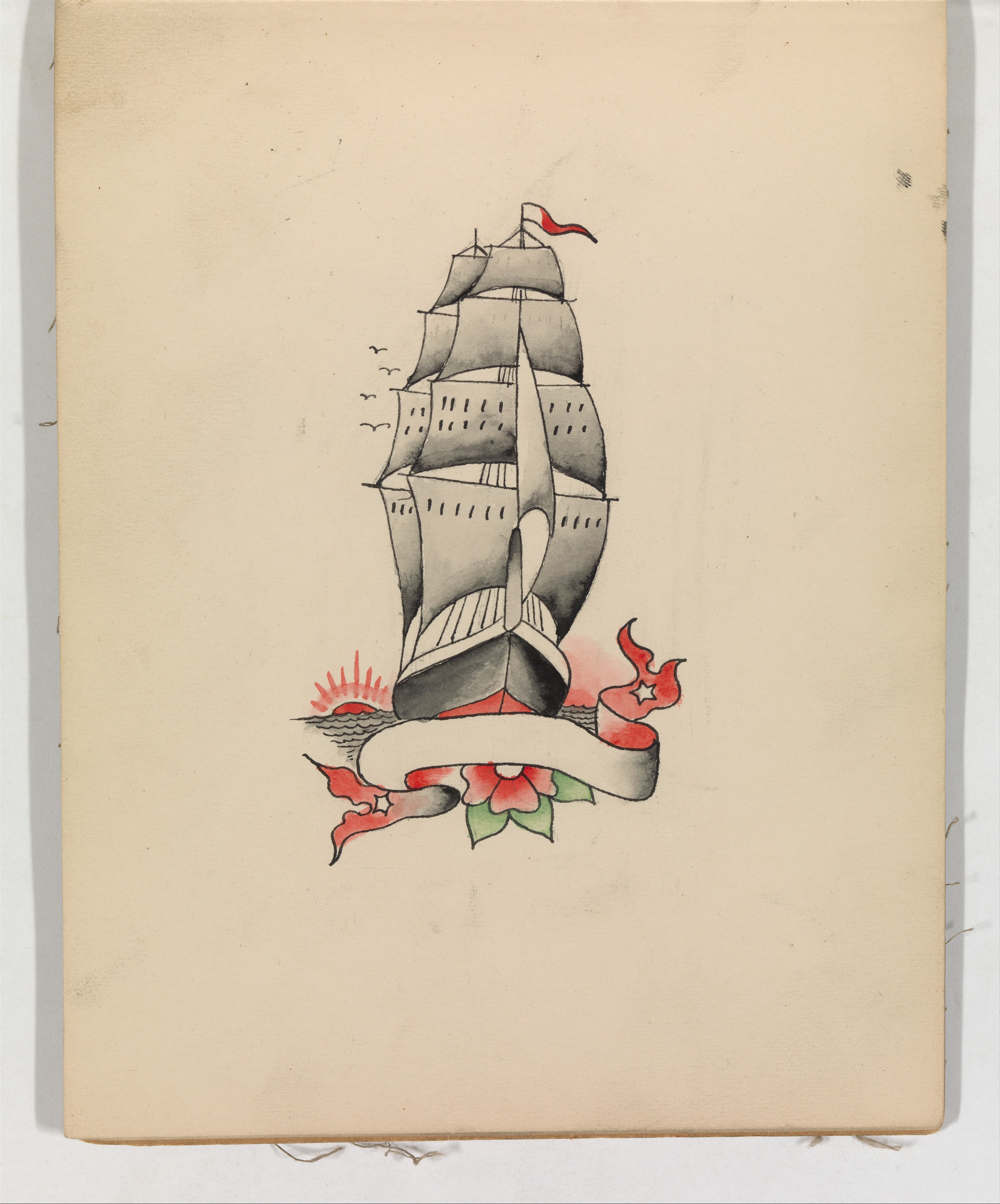 boat tattoo design