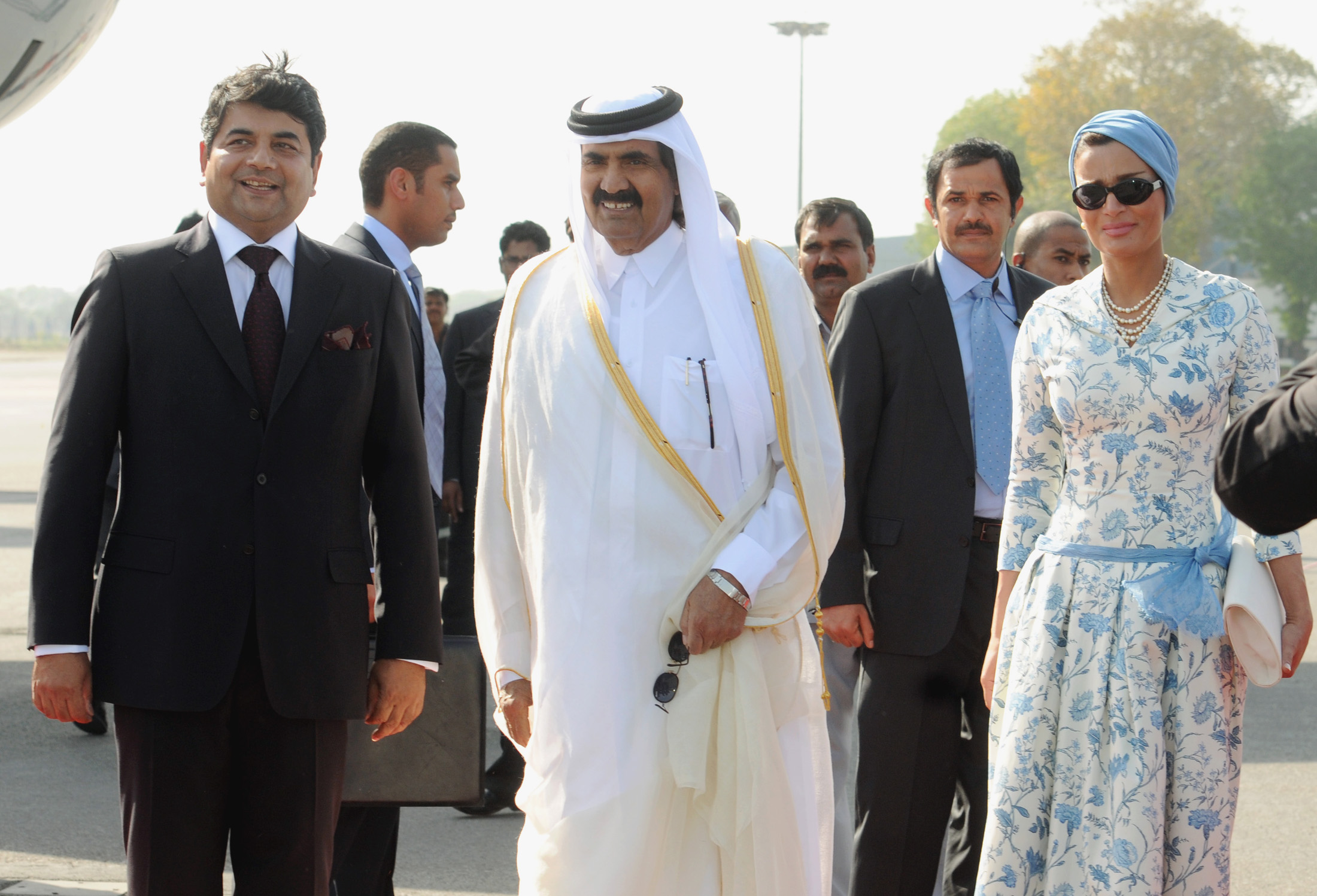 The Emir of the State of Qatar, His Highness Sheikh Hamad Bin Khalifa Al