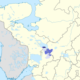 <span class="mw-page-title-main">Veps language</span> Finnic language south of Lake Onega, Russia