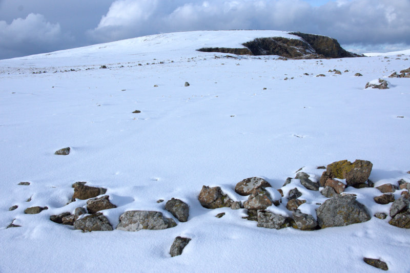 File:View to the Keen of Hamar in the snow from Swinna Ness - geograph.org.uk - 1723612.jpg