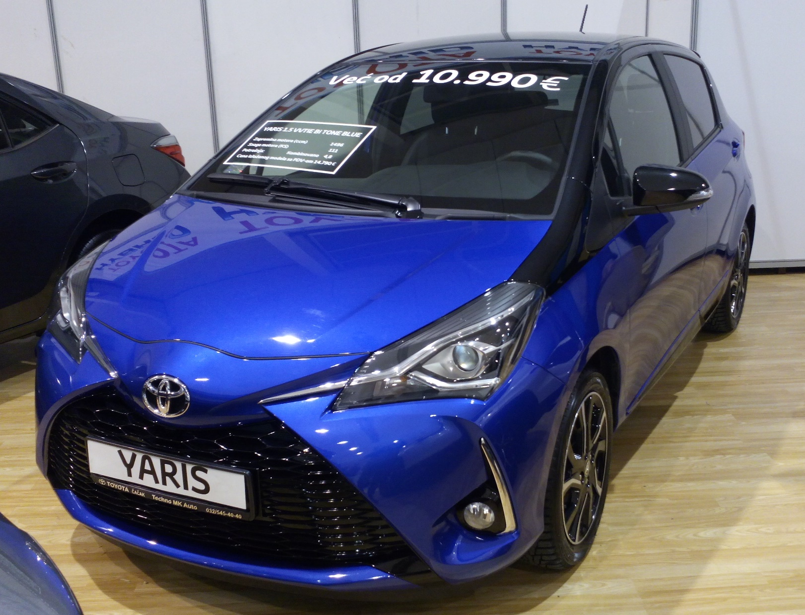 Blue Toyota Yaris New Model