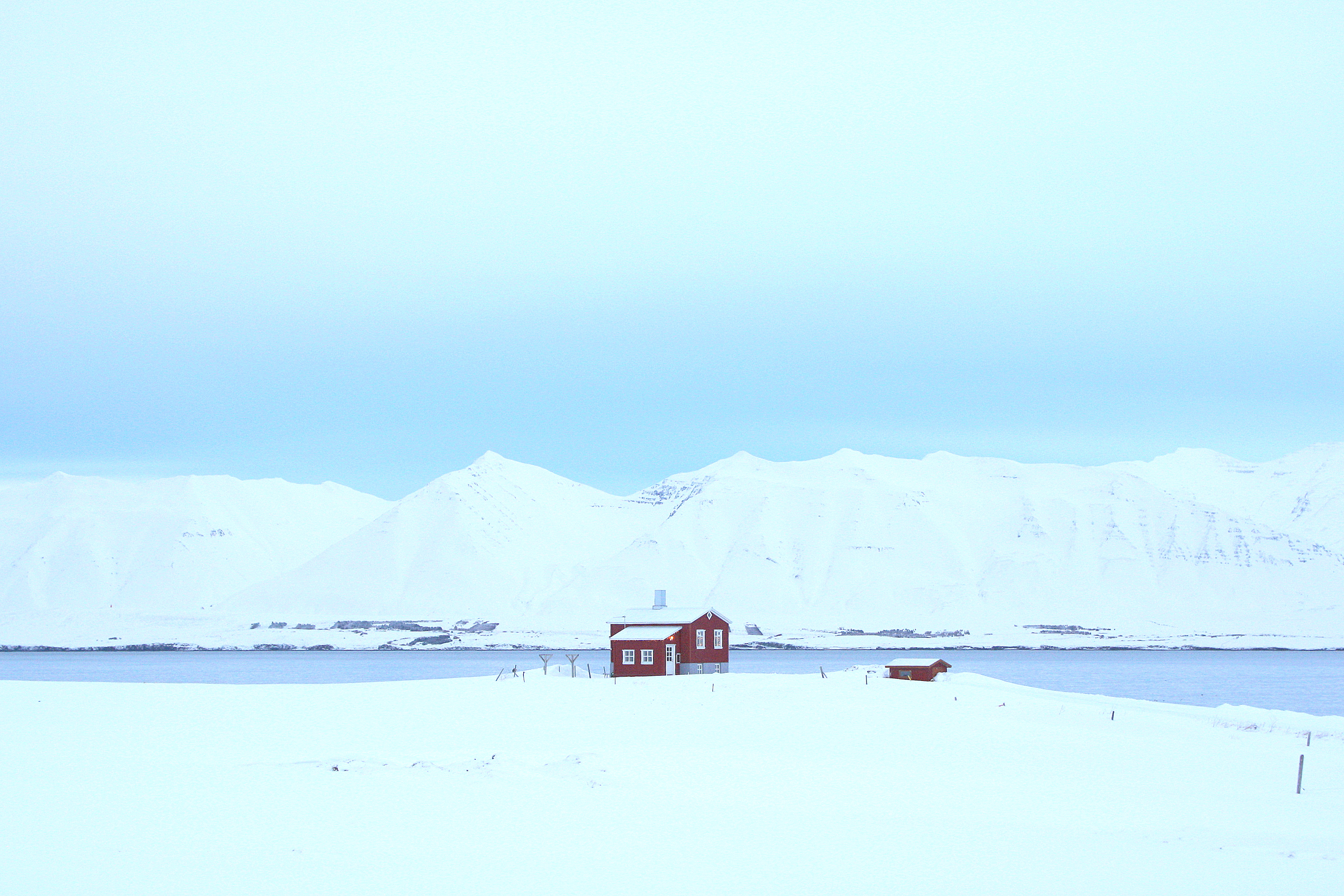 File A Cabin With Snow By The Lake Unsplash Jpg Wikimedia Commons