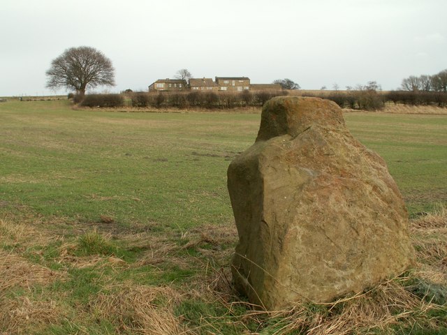 File:A stone on the footpath from Haigh Lane to Woolley Edge Lane - geograph.org.uk - 703744.jpg