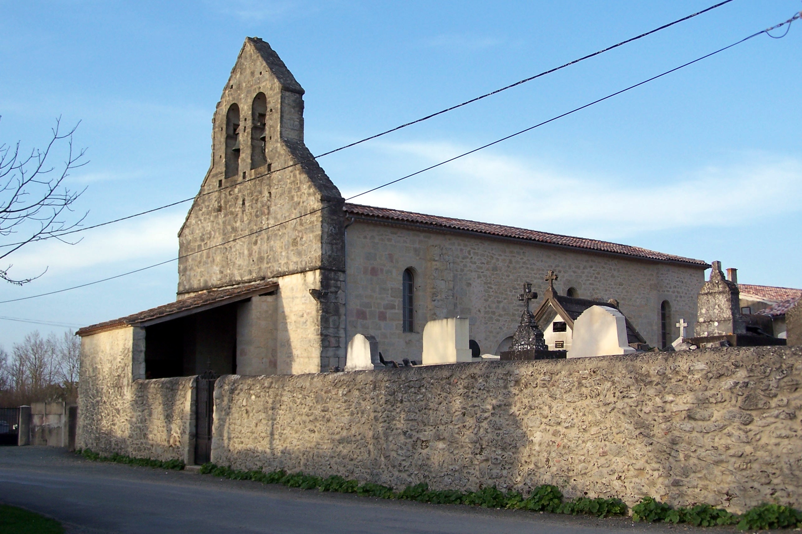 Eglise Saint-Martin de Cours-de-Monségur  France Nouvelle-Aquitaine Gironde Cours-de-Monségur 33580