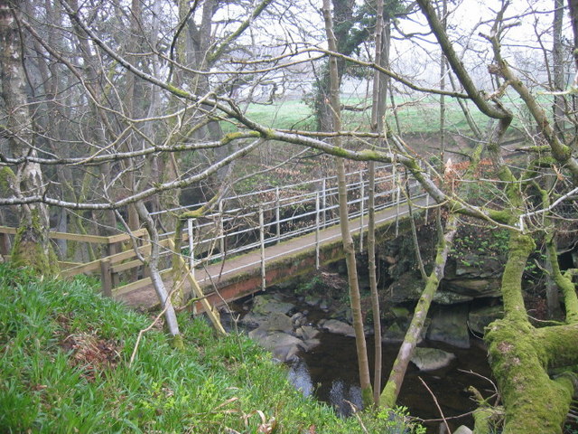 File:Footbridge near Redlead Mill - geograph.org.uk - 1264657.jpg