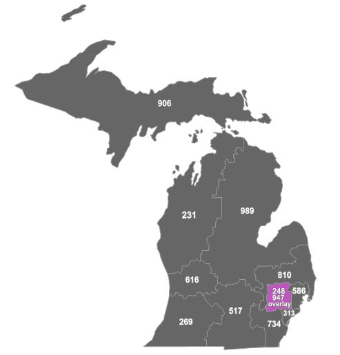 Area codes 248 and 947 - Wikipedia