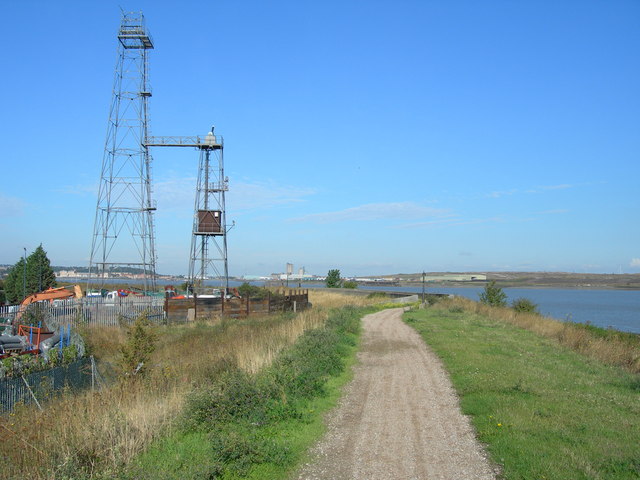 File:Path and Beacon, Crayford Ness - geograph.org.uk - 226936.jpg
