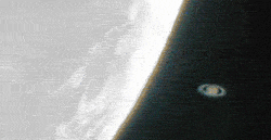 Occultation of the planet Saturn by the Moon on 3 November 2001. Saturn Occultation.gif