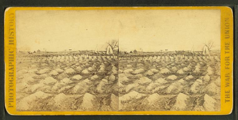 File:Soldiers' graves, near the General Hospital, City Point, Va, by Brady, Mathew B., 1823 (ca.)-1896.jpg