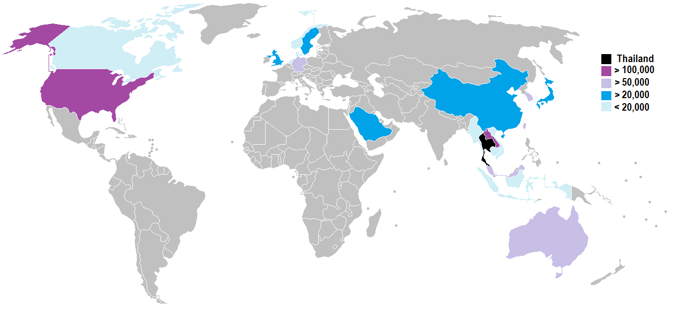 Thailand On World Map Bestand:thai Map.png - Wikipedia