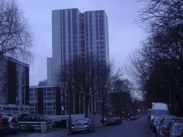 File Tower Block Swiss Cottage Geograph Org Uk 1632171 Jpg