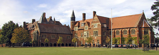 La escuela Abingdon, donde la banda se formó.