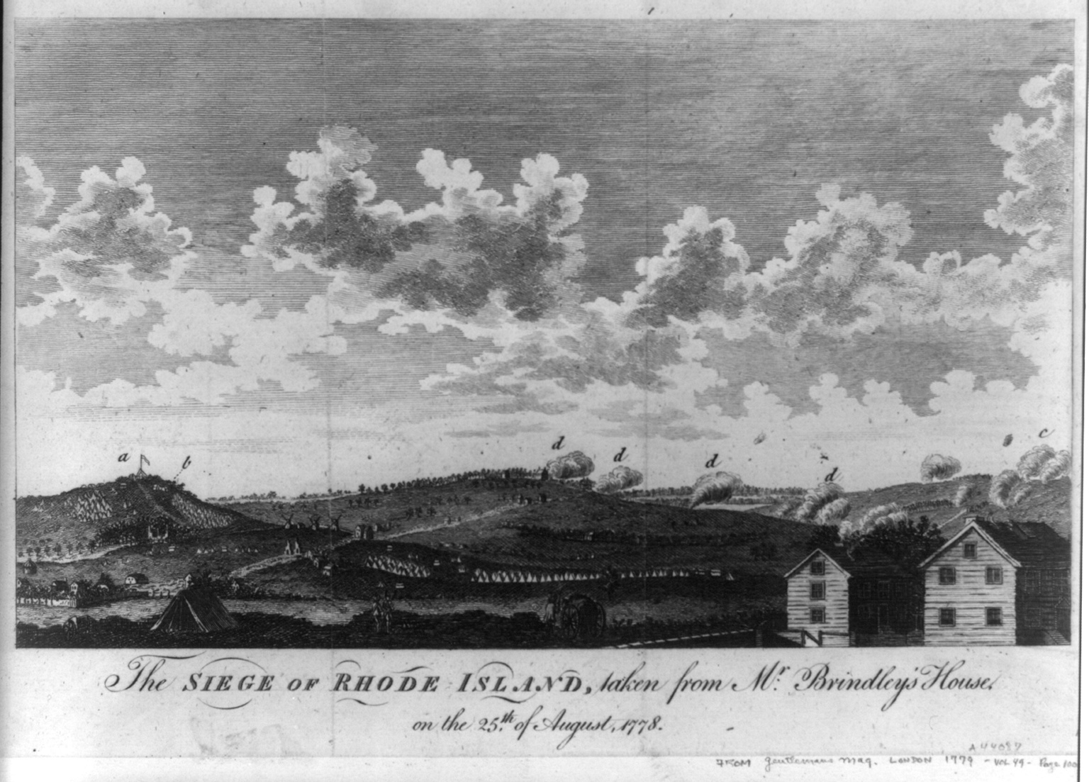 Plan of encampments in London. Plans of Encampments from 1778 to