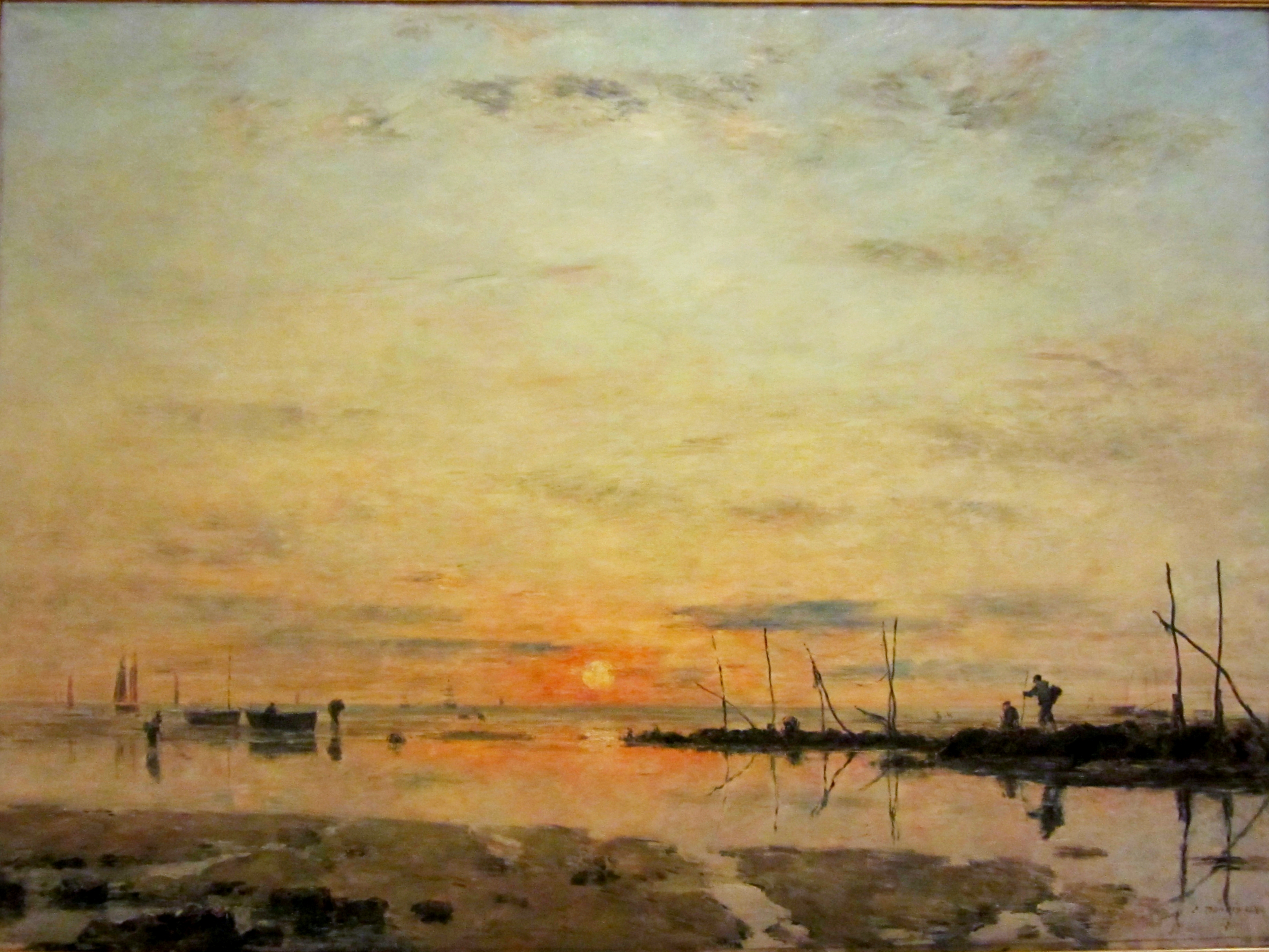 Fileeugène Boudin Coucher De Soleil à Marée Bassejpg