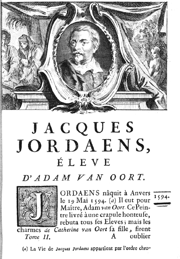 Filejean Baptiste Descamps Tome Second Jaques Jordaens