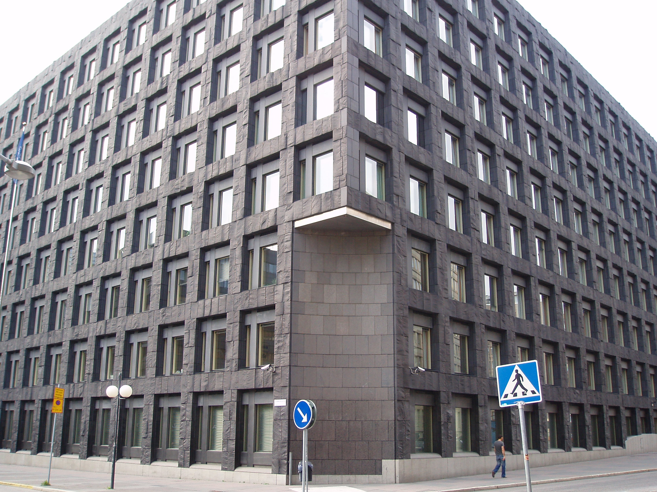 Riksbankshuset, the main building of Sveriges Riksbank, located at Brunkebergstorg in Stockholm