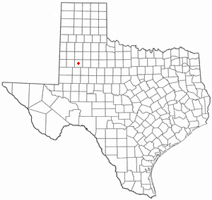 Location of Tahoka, Texas