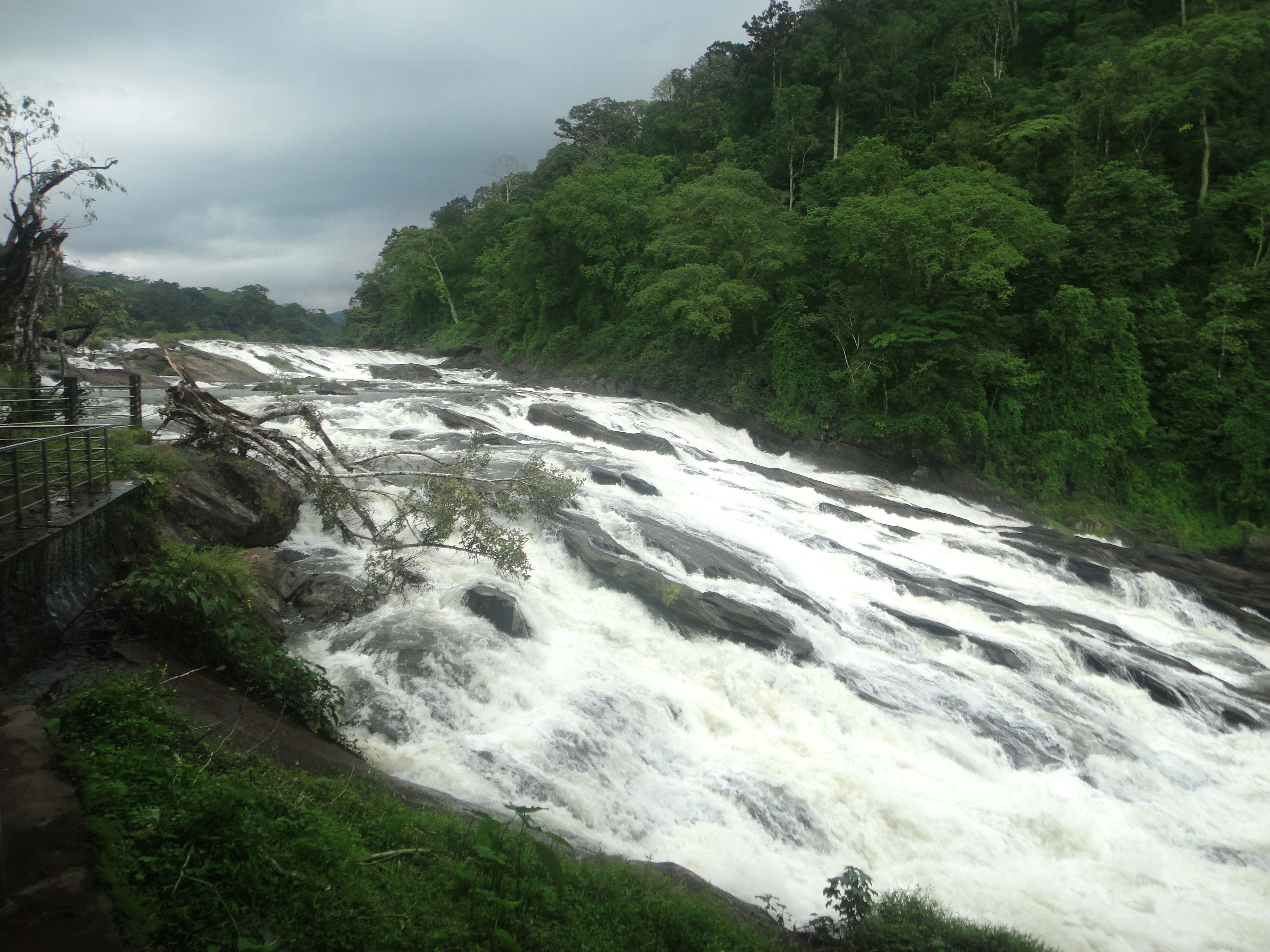 Vazhachal Waterfalls in Kerala near Athirapally Falls