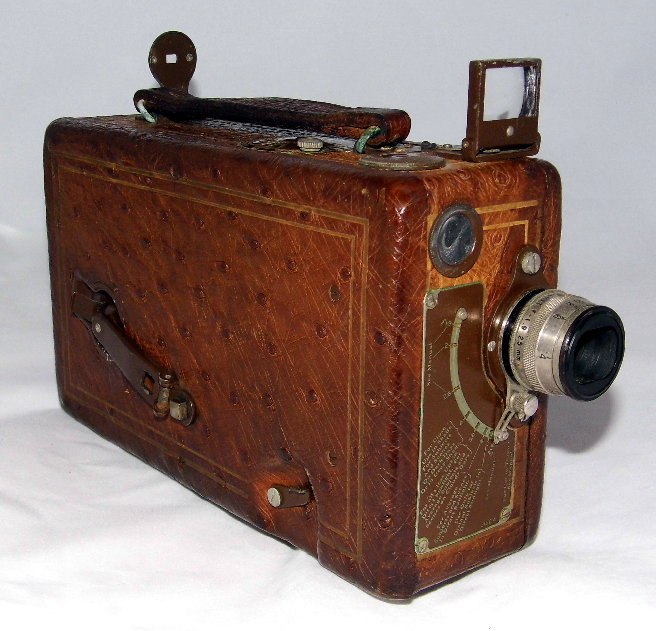 File:Vintage Cine-Kodak Model B 16mm Movie Camera With Ostrich