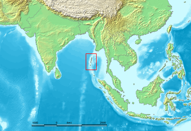 north sentinel island map