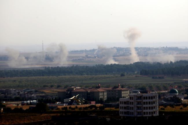 Barış Pınarı Hârekatı sonrası Resulayn (Serêkanî) bombalanıyor