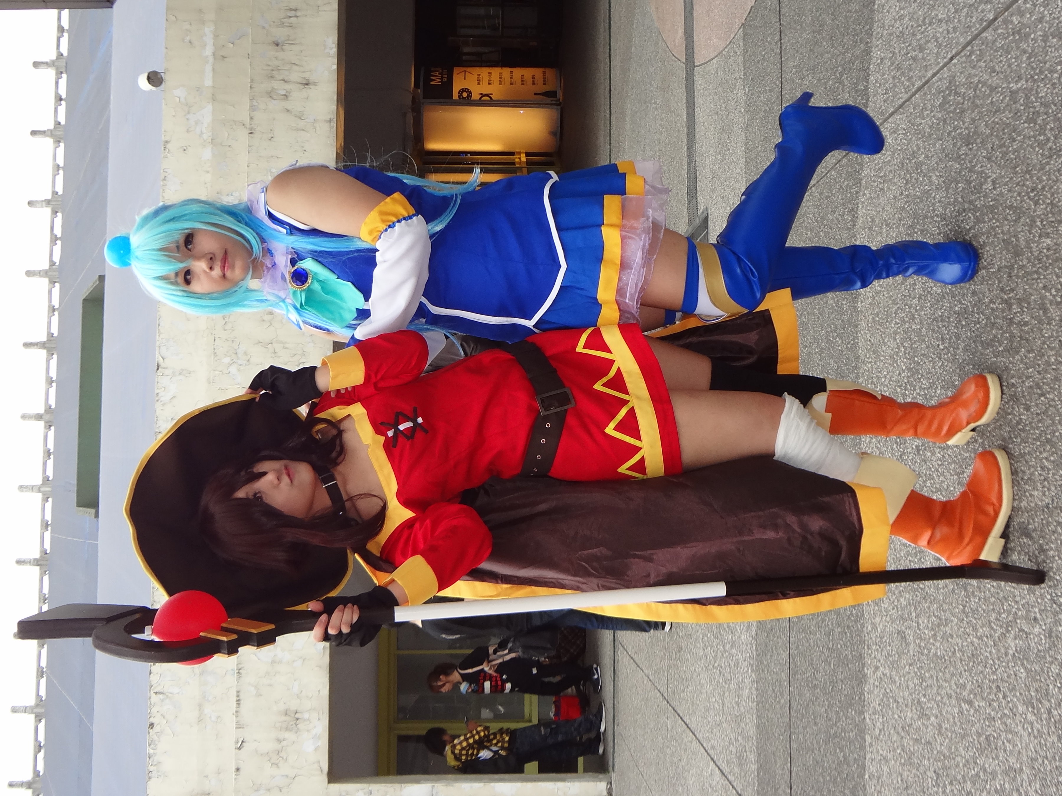 File:Cosplayers of Megumin, Kazuma and Aqua, KonoSuba 20180505a