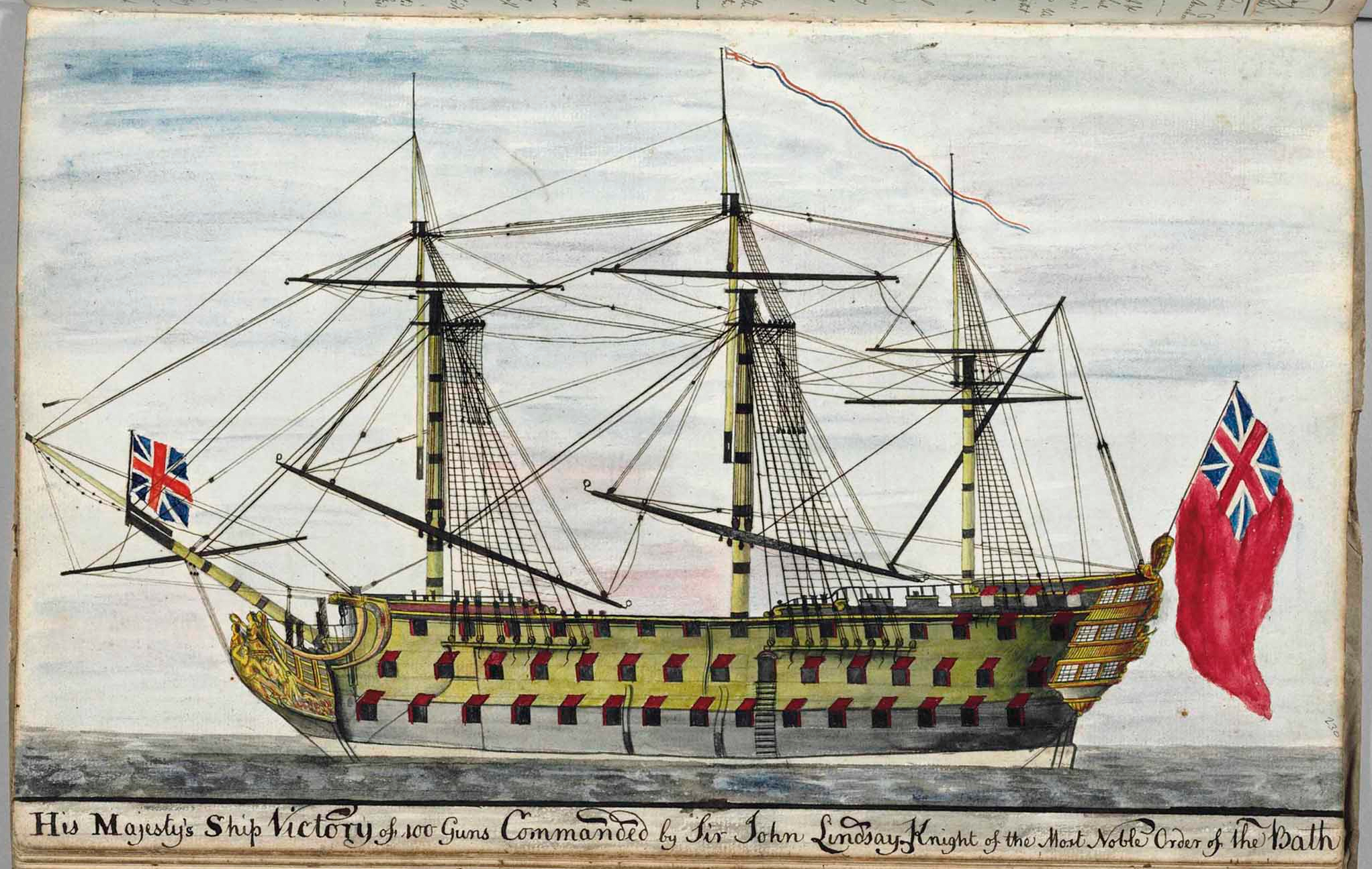 File Hms Victory Commanded By Sir John Lindsay 1778 Maritime Journal Of Robert Raymond Jpg Wikimedia Commons