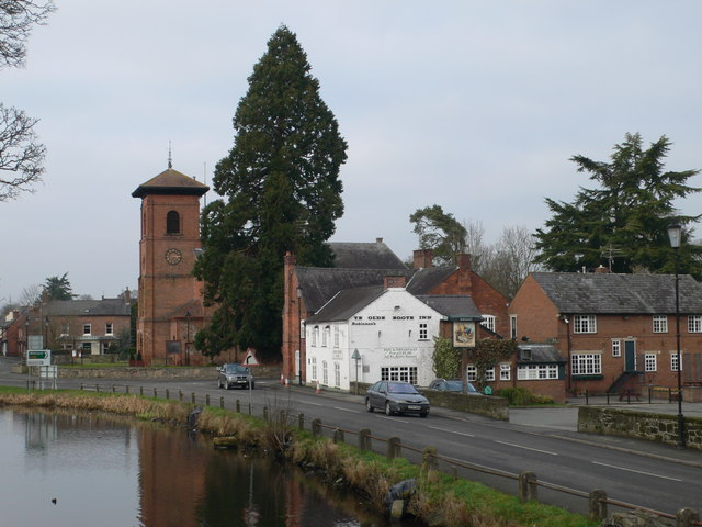 Looking north up Castle Street, Whittington - geograph.org.uk - 2334206