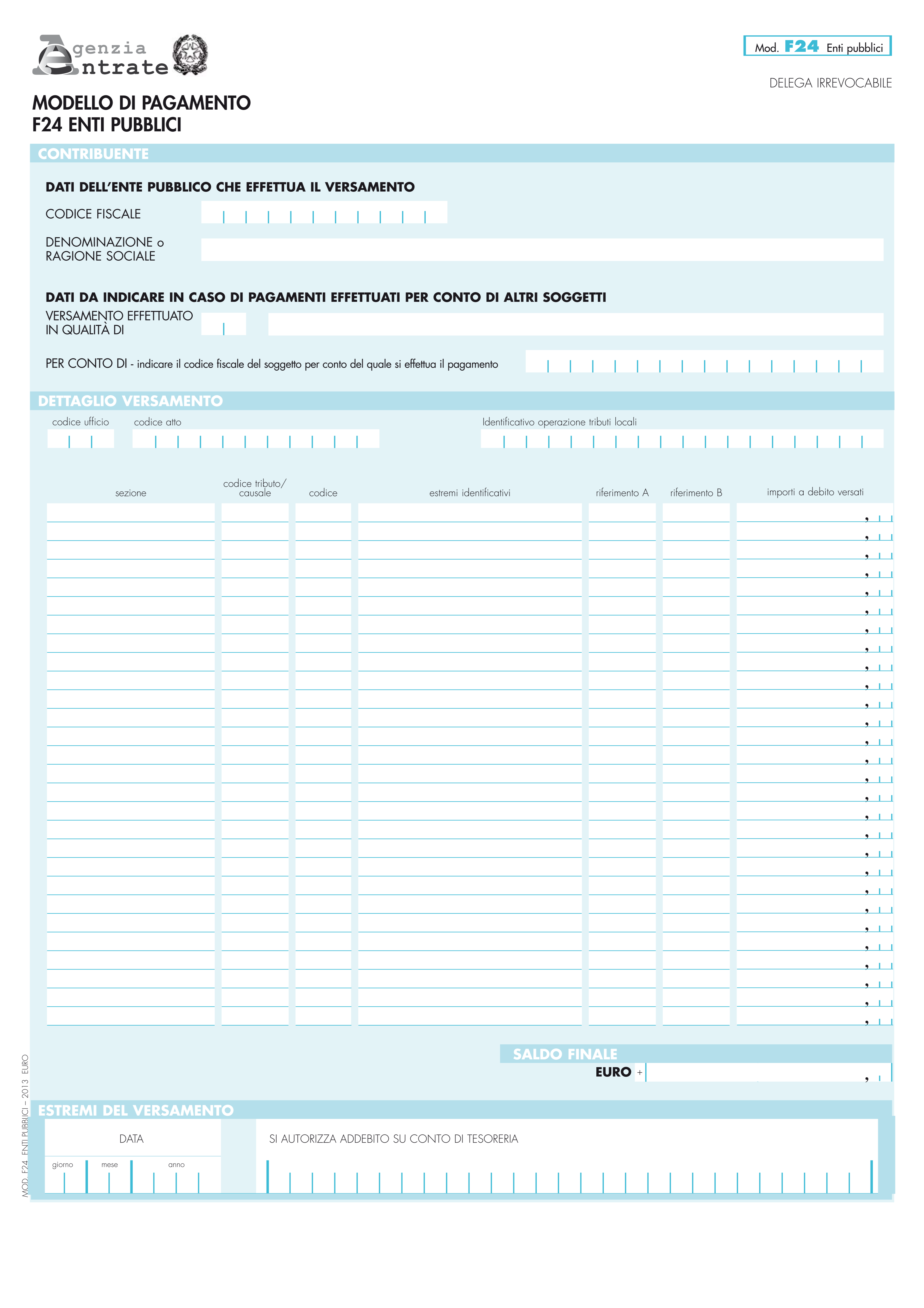 modello f24 ep da