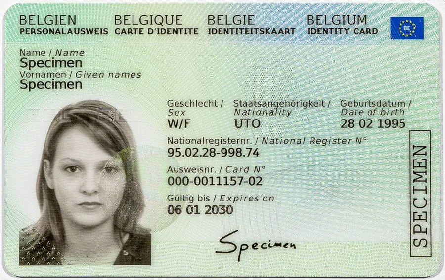 Carte D Identite Belge Wikipedia